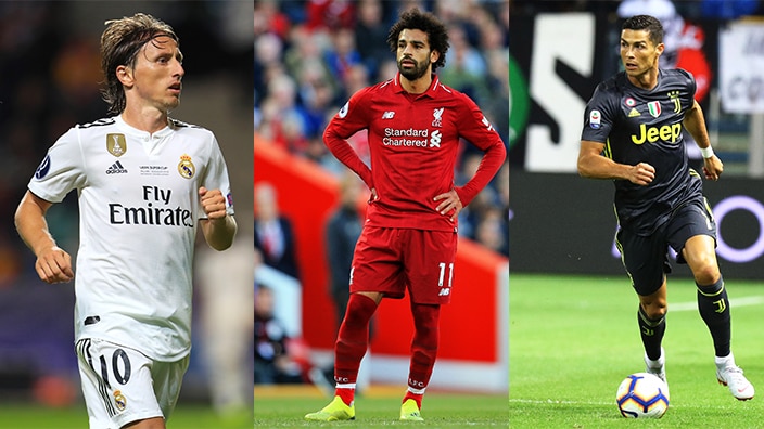 Ronaldo, Modric and Salah