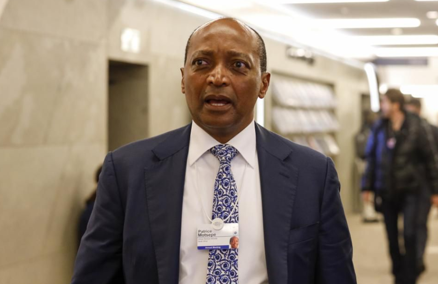 Patrice Motsepe, billionaire and chairman of African Rainbow Mineral Ltd., walks inside the Congress Center ahead of the World Economic Forum (WEF) in Davos, Switzerland, on Monday, Jan. 21, 2019. World leaders, influential executives, bankers and policy makers attend the 49th annual meeting of the World Economic Forum in Davos from Jan. 22 - 25. Photographer: Jason Alden/Bloomberg © 2019 BLOOMBERG FINANCE LP
