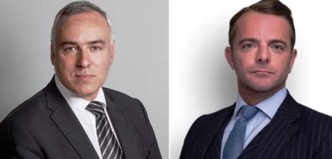 Left: International human rights expert QC John Cooper, from 25 Bedford Row Chambers (leading the case). Right: Accomplished UK barrister and human rights expert Matthew Heywood from 1 Crown Office Row Chambers (acting as junior counsel)