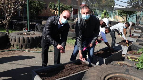 Kyocera's cartridge recycling project grows resources for community vegetable garden